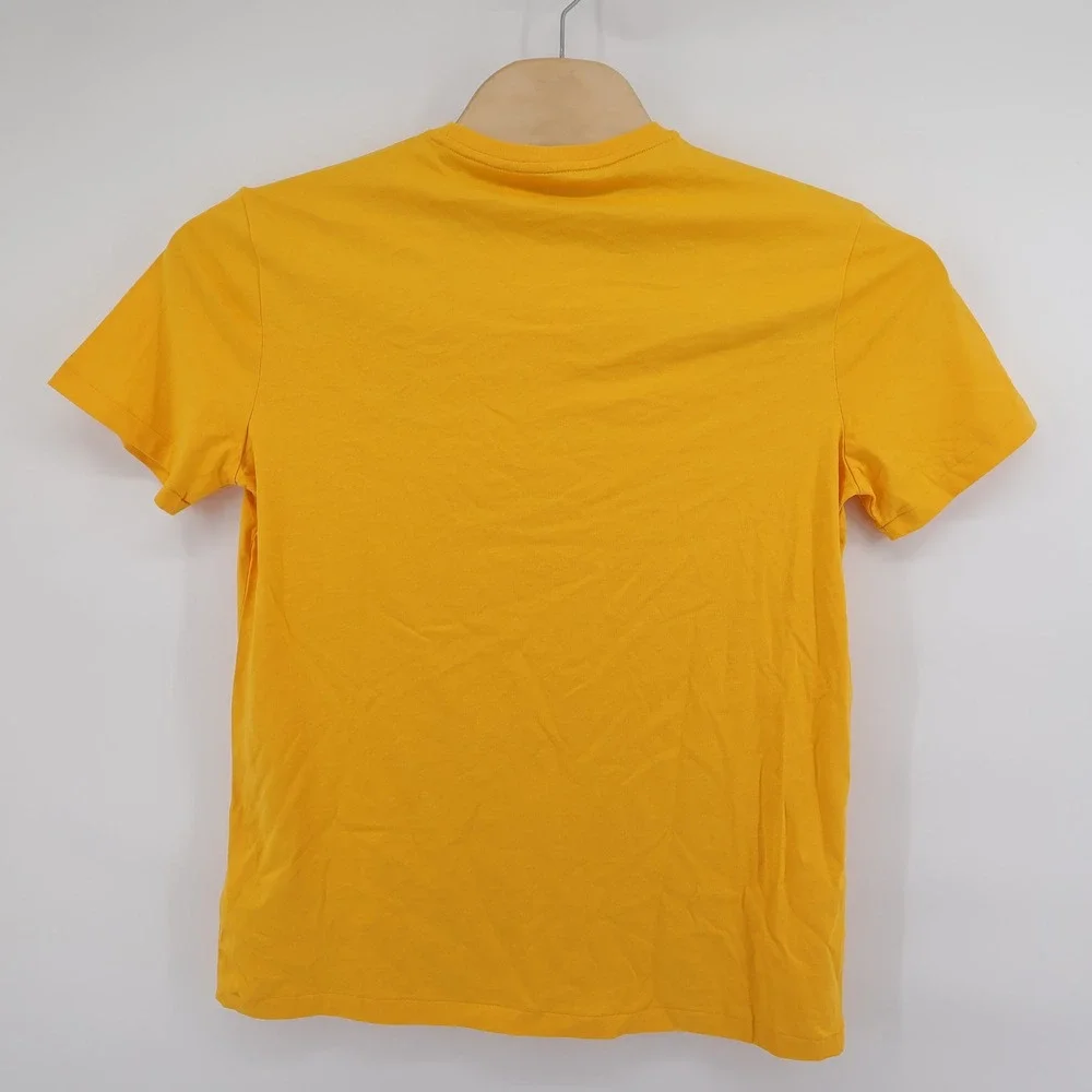 NEW Polo Ralph Lauren T-Shirt Yellow Short Sleeve Mens Medium Defect